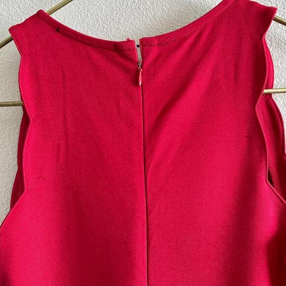 For Love and Lemons red sleeveless bodycon rayon/spandex mini dress - Picture 8 of 9